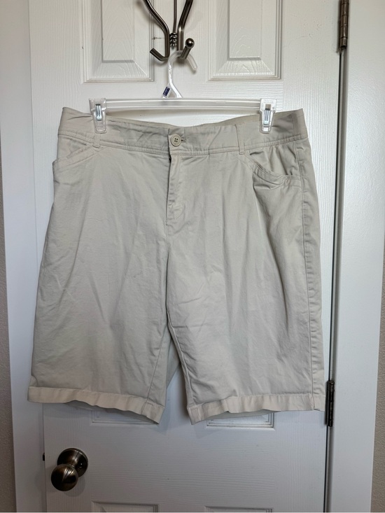 CJ Banks Pants - CJ Banks Light Khaki Bermuda Shorts